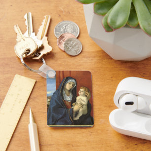 Madonna and Child by Giovanni Bellini Key Ring