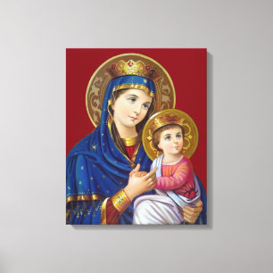 Madonna And Child Canvas Print