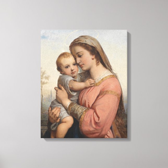 Madonna And Child Canvas Print (Front)
