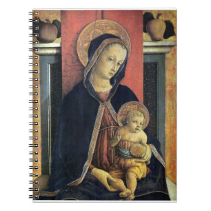 Madonna and Child - Carlo Crivelli - c1468 Notebook