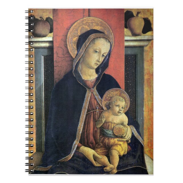 Madonna and Child - Carlo Crivelli - c1468 Notebook (Front)