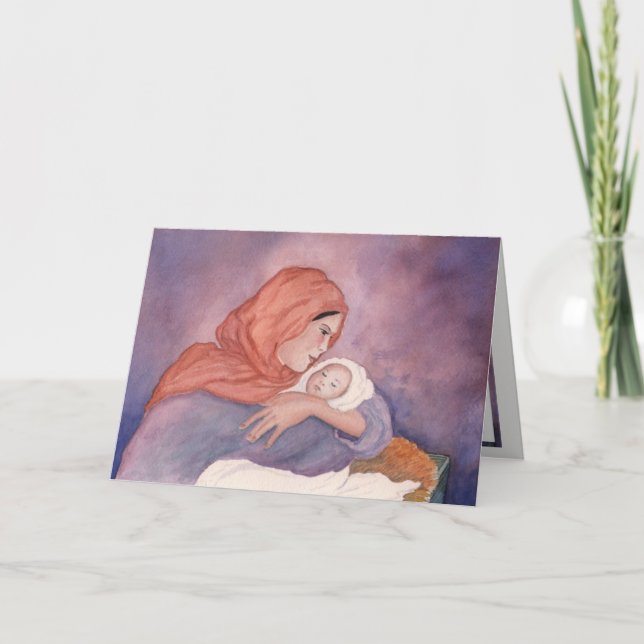 Madonna and Child Christmas Card (Front)