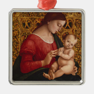 Madonna and Child, circa 1505-07 Metal Tree Decoration
