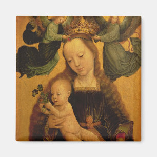 Madonna and Child Crowned by Two Angels, c.1520 Magnet