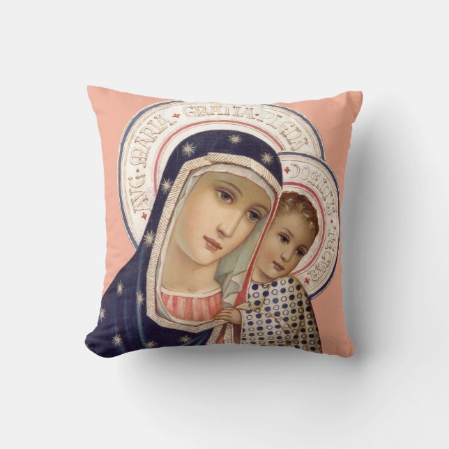 Madonna and Child Cushion (Front)
