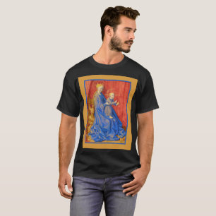 Madonna and Child Enthroned Jean Fouquet Holiday  T-Shirt