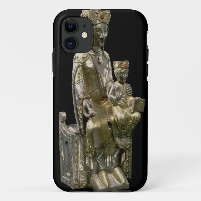 Madonna and Child Enthroned, statuette, French, 12 Case-Mate iPhone Case (Back)