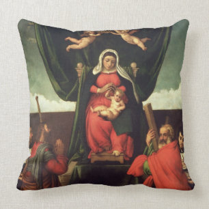 Madonna and Child Enthroned with Four Saints, 1546 Cushion