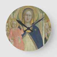 Madonna and Child enthroned with Saints, detail sh