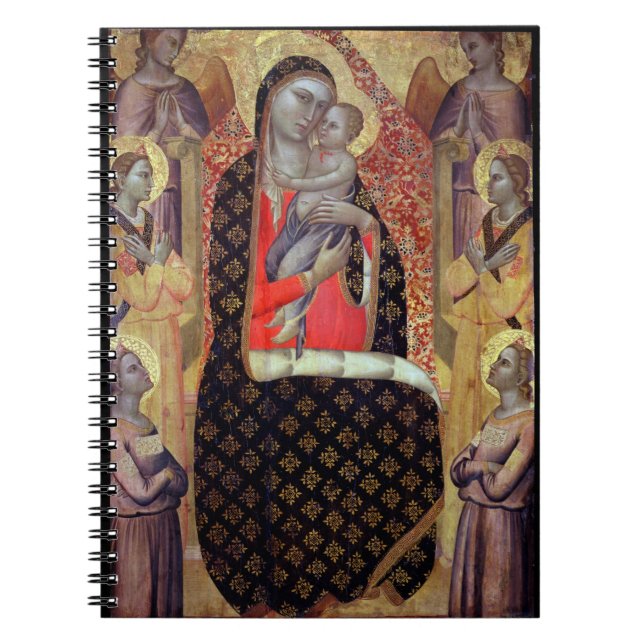 Madonna and child enthroned with six angels (panel spiral notebook (Front)