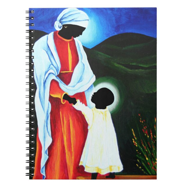 Madonna and child - First steps 2008 Spiral Notebook (Front)