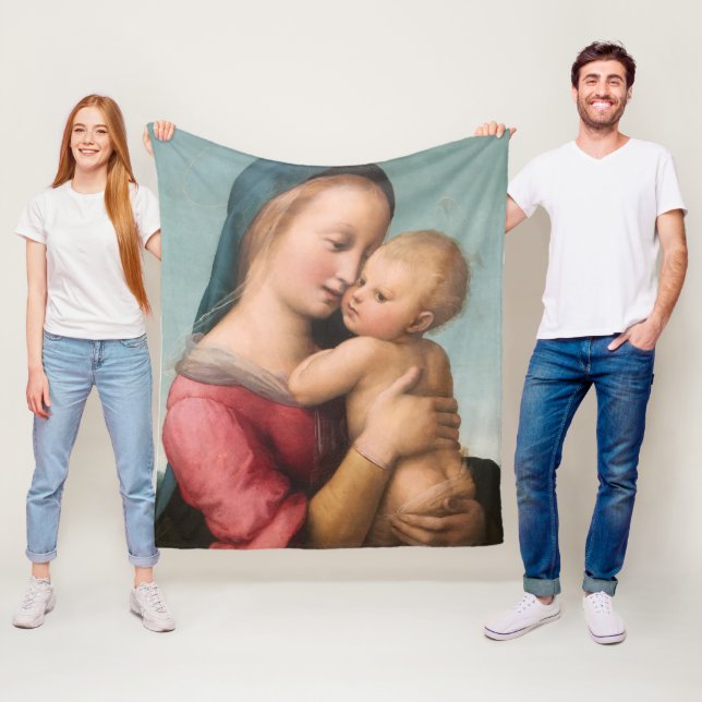 Madonna And Child Fleece Blanket (In Situ)