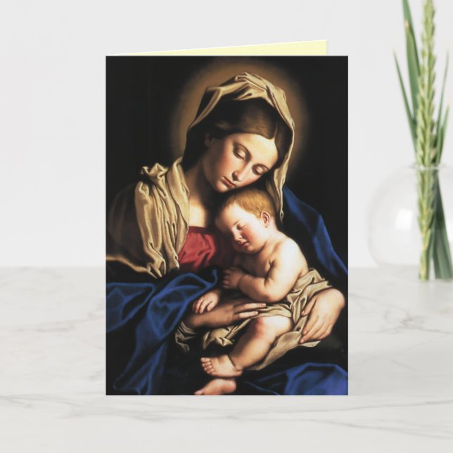 Madonna and child holiday card (Front)