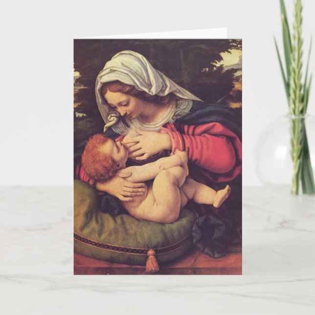 Madonna and Child Holiday Card (Front)