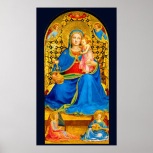 Madonna and Child Holiday Christmas poster