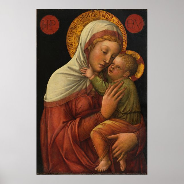 Madonna and Child, Jacopo Bellini (1450s) Poster (Front)