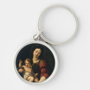 Madonna and Child Key Ring