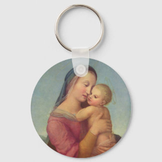 Madonna and Child Key Ring