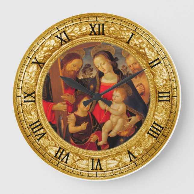 Madonna and Child Large Clock (Front)