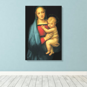 Madonna And Child, Madonna del Granduca by Raphael Canvas Print