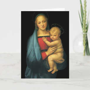 Madonna And Child, Madonna del Granduca by Raphael Card