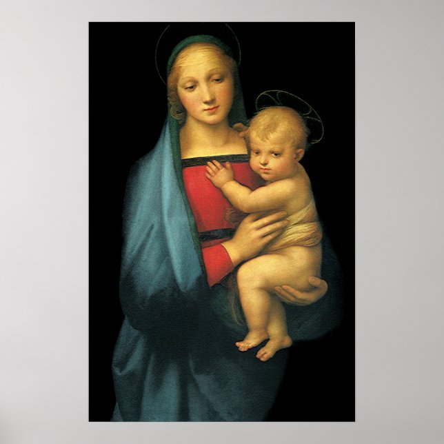 Madonna And Child, Madonna del Granduca by Raphael Poster (Front)