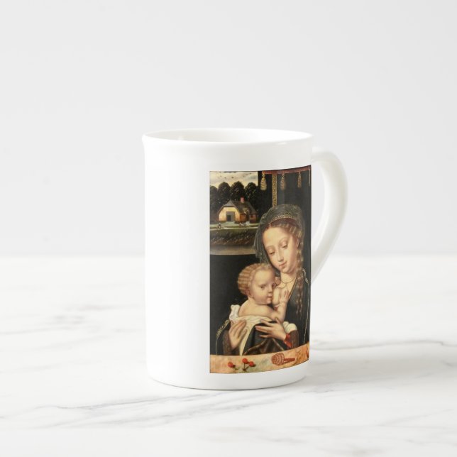 Madonna and Child Nursing Bone China Mug (Front Right)