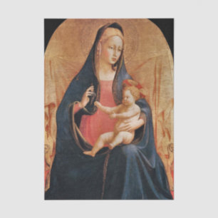 Madonna and Child of the Grapes by Fra Angelico Tissue Paper