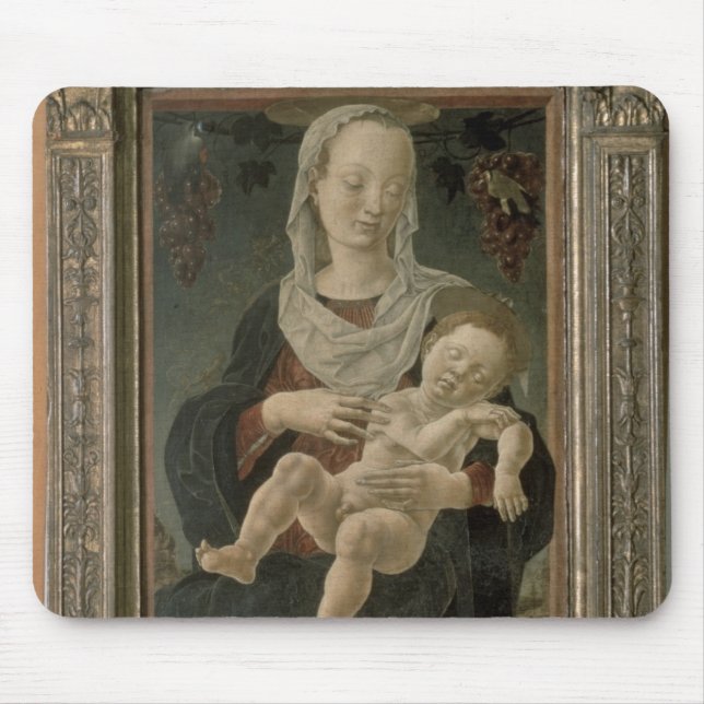 Madonna and Child (oil on panel) Mouse Pad (Front)