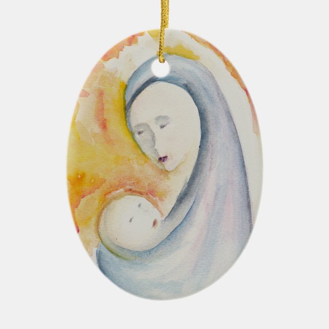 Madonna and Child Ornament (Front)