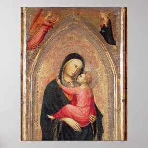 Madonna and Child (panel) 3 Poster