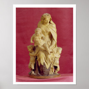 Madonna and Child (papier mache) Poster