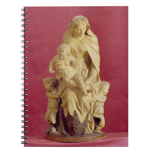 Madonna and Child (papier mache) Spiral Notebook (Front)