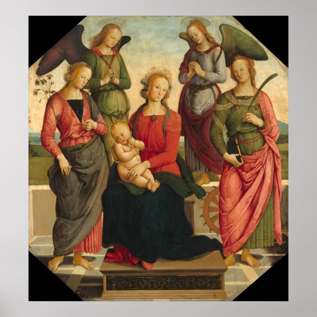 Madonna and Child, Pietro Perugino Fine Art Poster (Front)