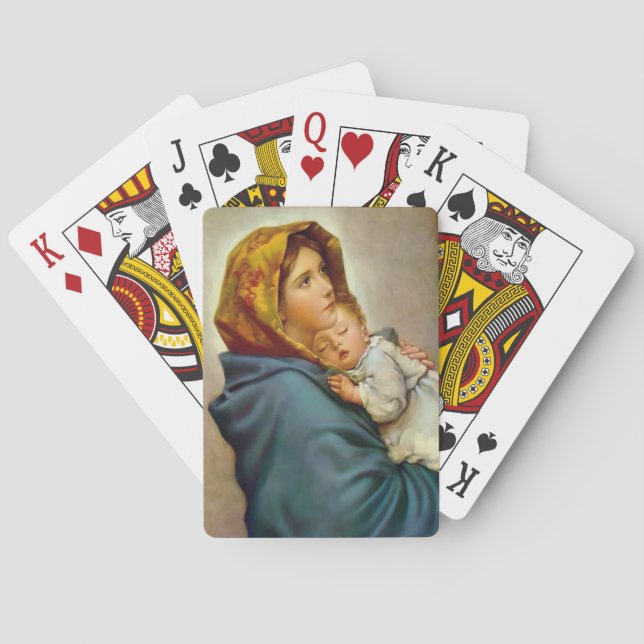 Madonna and Child  Playing Cards (Back)