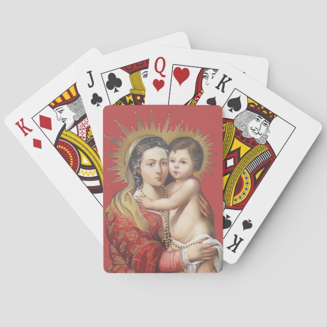 Madonna and Child Playing Cards (Back)