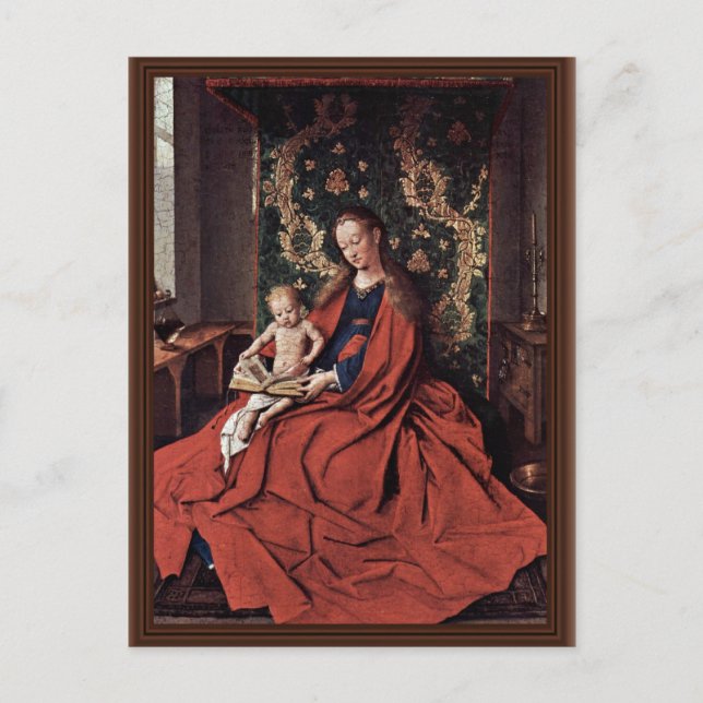 Madonna And Child Reading By Eyck Jan Van (Best Qu Postcard (Front)