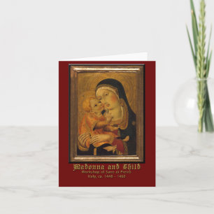 Madonna and Child Renaissance Art Sano di Pietro Card