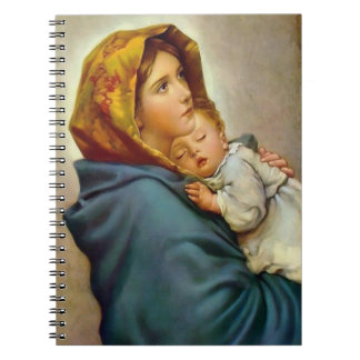 Madonna And Child Roberto Ferruzzi Notebook