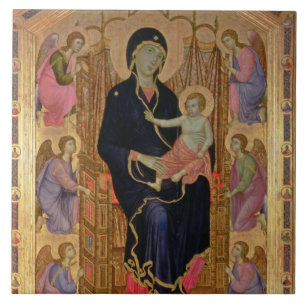 Madonna and Child (Rucellai Madonna) 1285 (tempera Tile