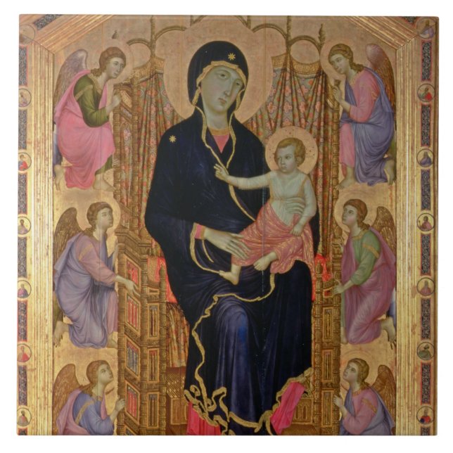 Madonna and Child (Rucellai Madonna) 1285 (tempera Tile (Front)