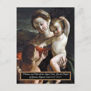 Madonna and Child Saint John Postcard