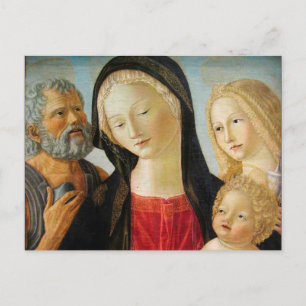Madonna and Child, St Jerome and Mary Magdalene Postcard