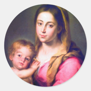 Madonna and Child Stickers