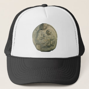 Madonna and Child, Tondo Pitti by Michelangelo Trucker Hat