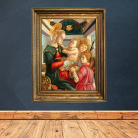 Madonna and Child Two Angels Sandro Botticelli
