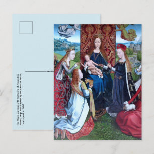 Madonna and Child with 3 Saints (detail; M 070) Postcard