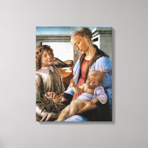 Madonna and Child With Angel - Botticelli - c1470 Canvas Print
