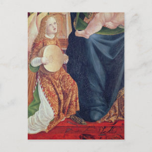 Madonna and Child with Angel Musicians Postcard