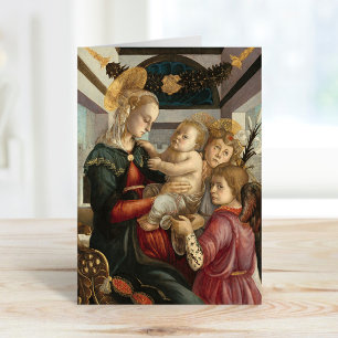 Madonna and Child with Angels Botticelli Card